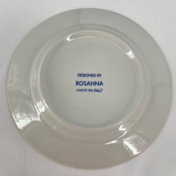 Set Of 6 Vintage Rosanna Holiday Dessert Plates With Gold Trim - Picture 5 of 5